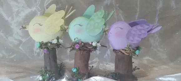 Kit com 10 - Jardim de Pássaros