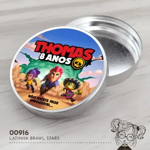 Latinha Adesivada Brawl Stars - 00916