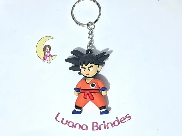 Chaveiro Dragon Ball 3d Emborrachado Pacote com 2 Unidades