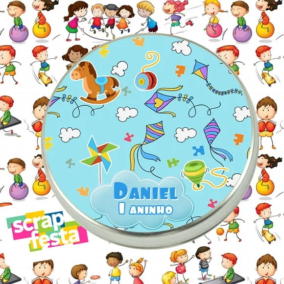 Latinhas Personalizadas Festa Brinquedos