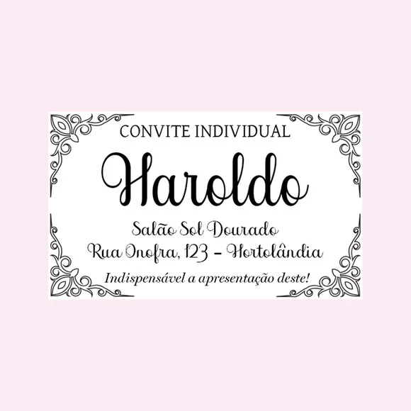 Convite Individual