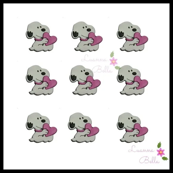 Aplique Emborrachado Cachorro - Pcts C/ 7 Unds