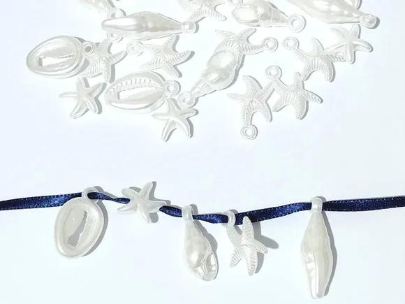 Pingente Fundo do Mar Perolado Abs Pacote com 30 Unidades