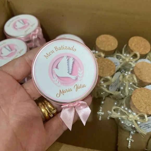 Lembrança Batizado Vela Aromática Divino
