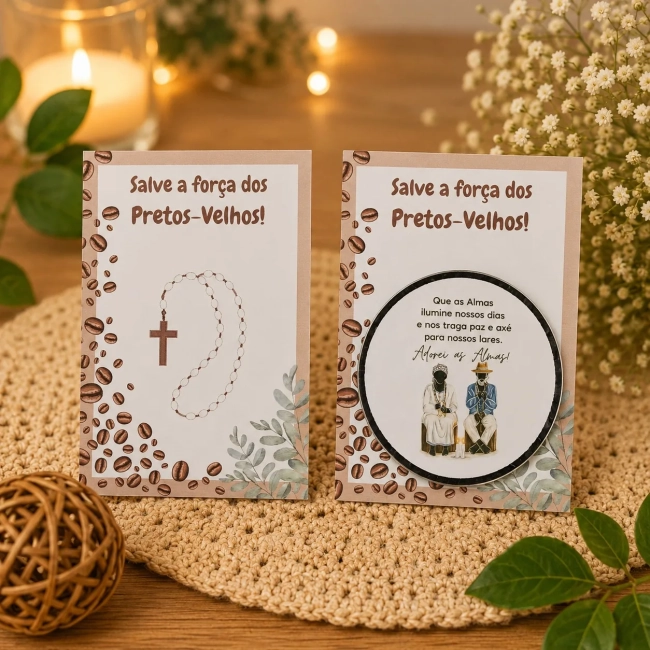 60 unidades de Vela Aromática na latinha Personalizada, Preto velho - Ibejada - Orixás e Entidades, fazemos qualquer tema.