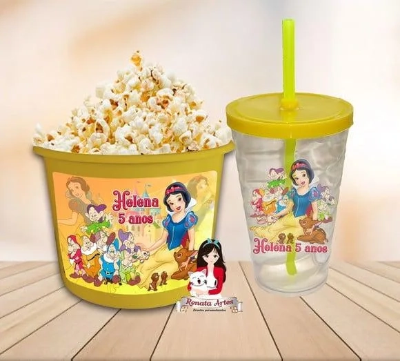 Kit Cinema Personalizado Branca de Neve