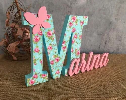 Jardim Encantado - Nomes Personalizados - Tecido