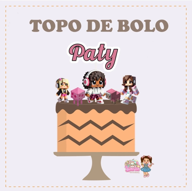 Kit Festa Só Um Bolinho MINICRAFT ROSA - Decoração de Festa