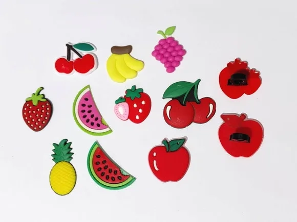 Ponteira P/lápis Fruta Emborrachado Pacote com 10 Unidades