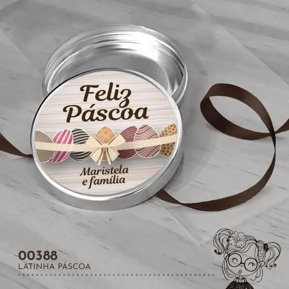 Latinha Adesivada Páscoa - 00388