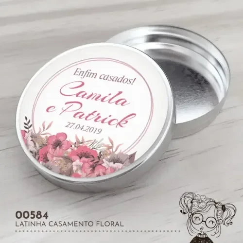 Latinha Adesivada Casamento - 00584