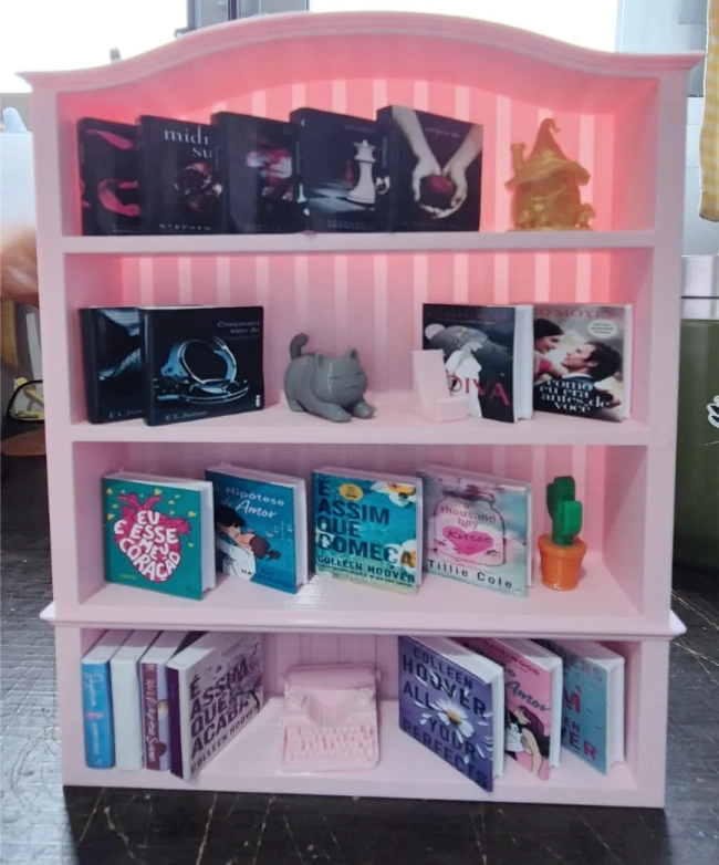 Mini estante de Livros decorativa (impressão 3D)
