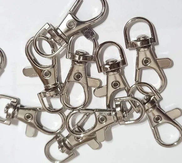 Fecho Mosquetão Base Arredondada 38mm- 6 Peças