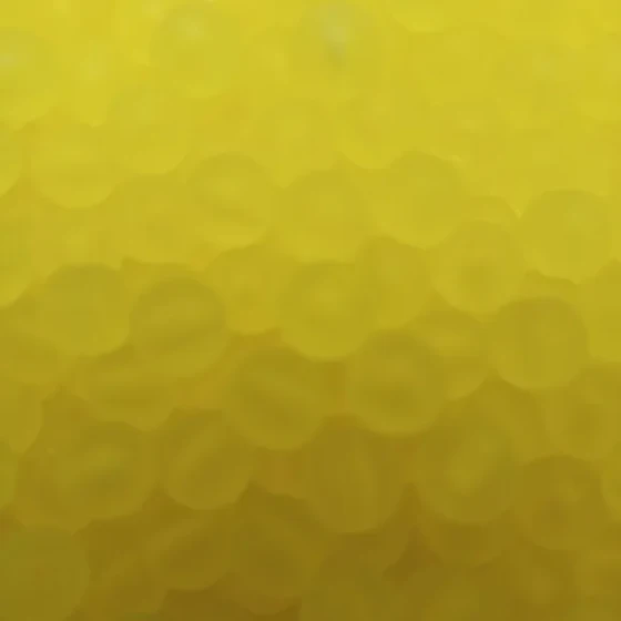 Bola Fosca Com Furo Amarelo Escuro 8mm Pct 100 Unidades
