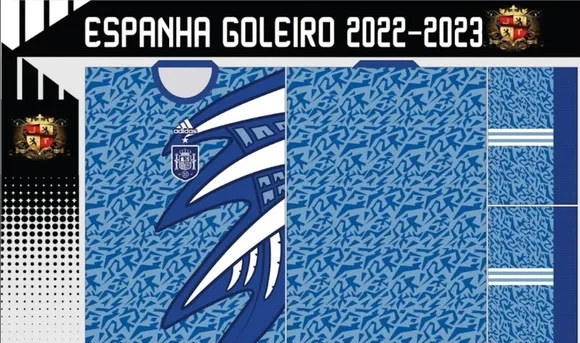 Vetores Camisa Espanha Goleiro 2022-2023