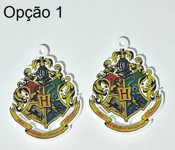 Pingente Brasão Harry Potter Pacotes com 8 Unidades