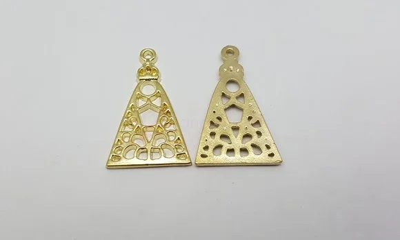 Medalha de Nossa Senhora Aparecida Dourada de 3cm 8 Unidades