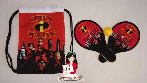 Mochila Ping Pong Personalizada Tema os Incríveis