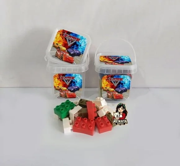 Monta Monta no Baldinho Personalizado Carros