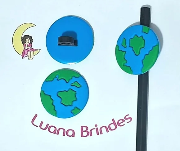 Lápis C/ponteira Planeta Emborrachado Pacote com 6 Unidades