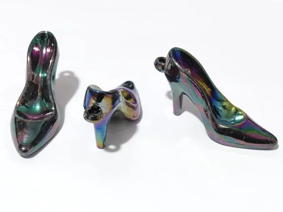 Pingente Sapatinho Preto Furta Cor 5cm Pacote com 20 Unidade