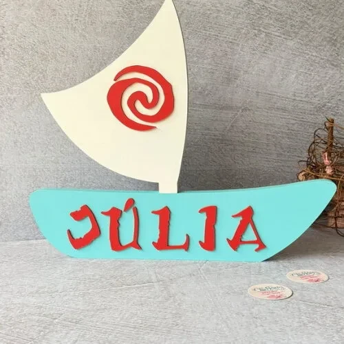 Moana Barco Personalizado