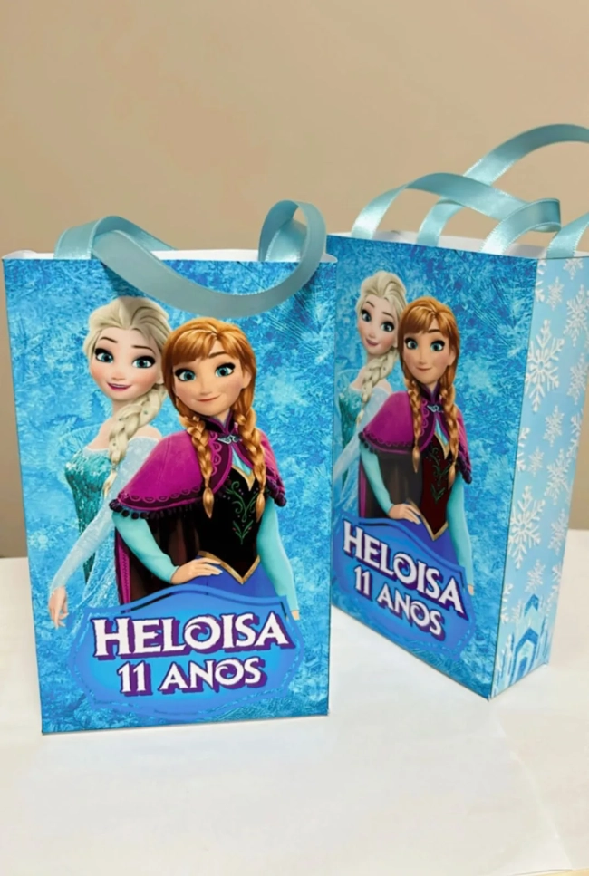 Sacolinhas Personalizada Frozen Lembrancinhas Para Aniversário