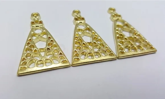 Medalha de Nossa Senhora Aparecida Dourada de 3cm 8 Unidades