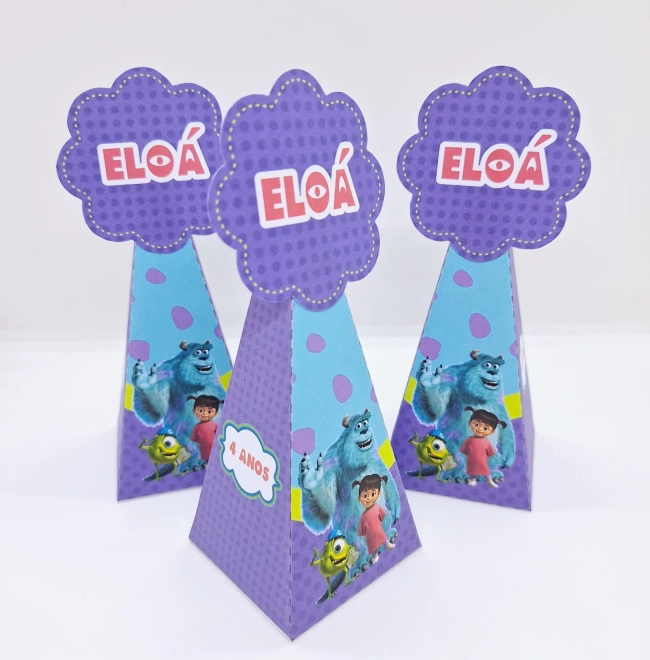 PEGUE E MONTE - Kit Festa MONSTR0 SA - Decoração de Festa - Caixinhas Personalizadas