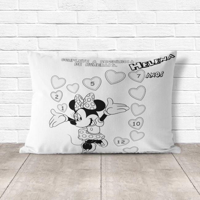 Almofada de Colorir Pinte e Lave da Minnie