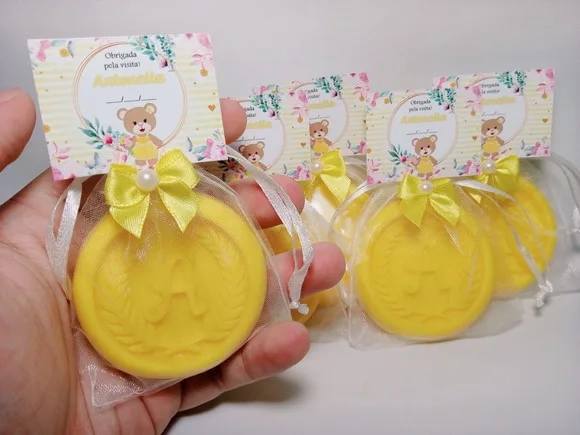 Lembrancinha Maternidade, Sabonete Letra Personalizada