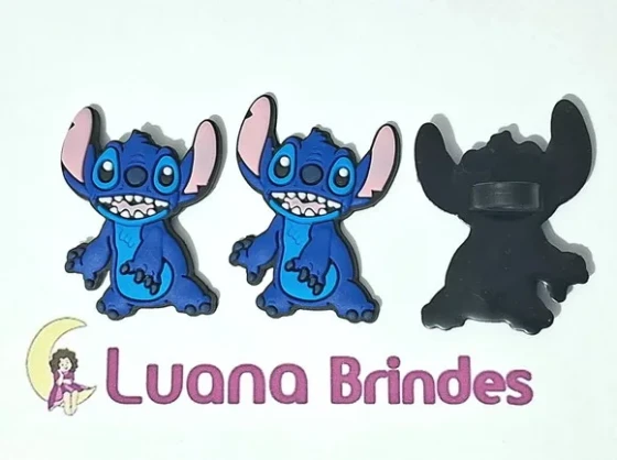 Ponteira P/lápis Stitch Emborrachado Pacotes com 6 Unidades