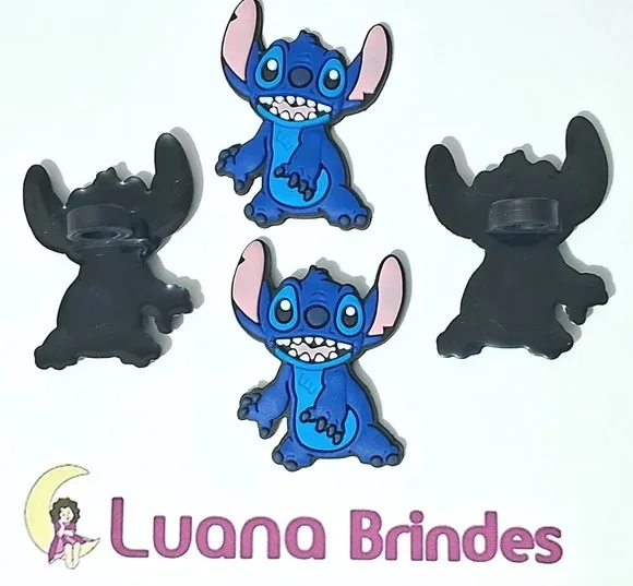 Ponteira P/lápis Stitch Emborrachado Pacotes com 6 Unidades