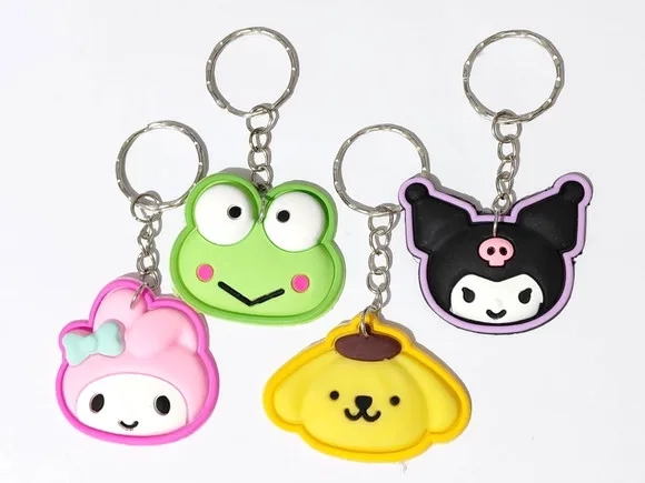 Chaveiro Turma da Hello Kitty Emborrachado - 8 Unidades