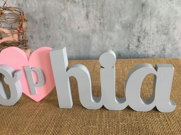 Letras Decorativas CORAÇÃO