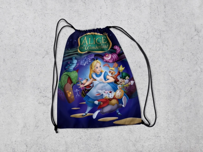 Mochilinha Personalizada para lembrancinhas da Alice