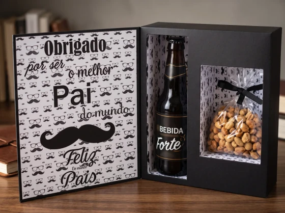 Arquivo Silhouette Caixa Cerveja Dia dos Pais - Não peronalizamos