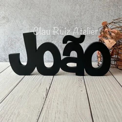 Nome em mdf - Linha Ch - Decoração Bebê e Infantil