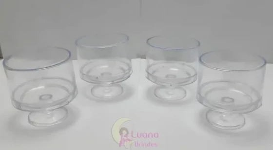 Mini Cúpula/Boleira Transparente de Acrílico - pct c/5 unid