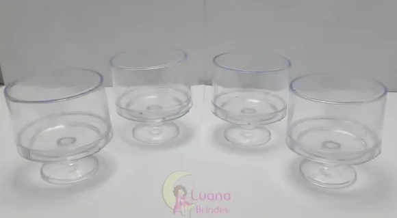 Mini Cúpula/Boleira Transparente de Acrílico - pct c/5 unid