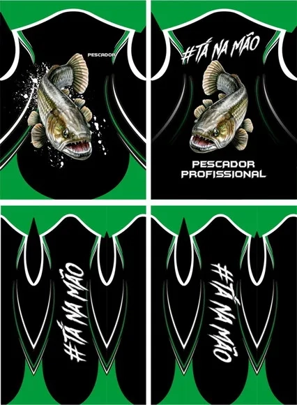 Arte Vetor Camisa Pesca-mod-0130