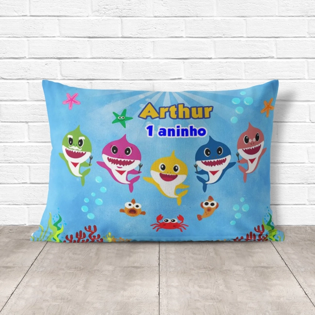 Almofada Personalizada lembrancinhas Baby Shark
