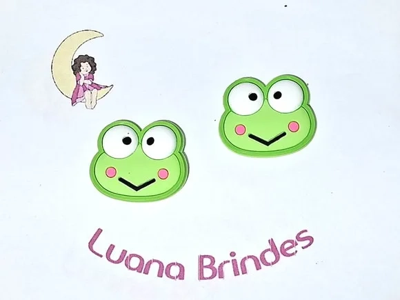 Aplique Keroppi e Kuromi Emborrachado Pacote com 10 Unidades