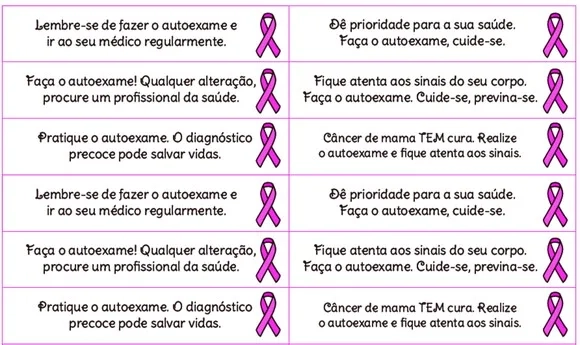 Card Cápsula com Mensagem Outubro Rosa