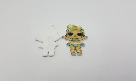 Pingente LOL Luxe em Acrílico UV de 4cmPct 5 unidades