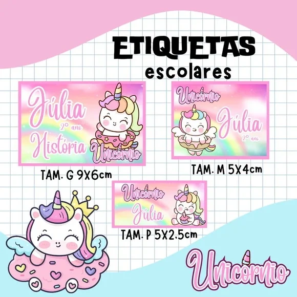 60 Etiquetas Escolares