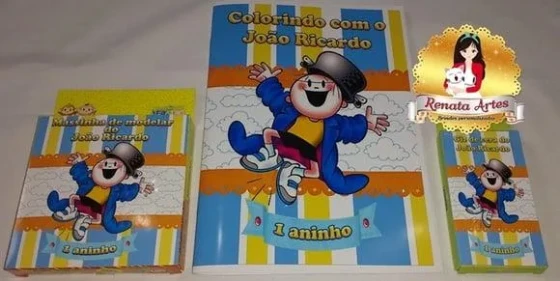 Kit Passatempo Personalizado Menino Maluquinho