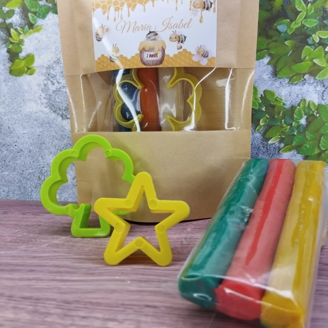 50 Unidades Kit Massinha Zip Lock - Abelinha - Trabalhamos com qualquer tema - Informar tema no chat