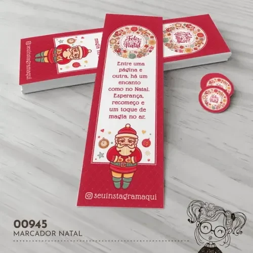 Marcador de Livro Natal - 00945