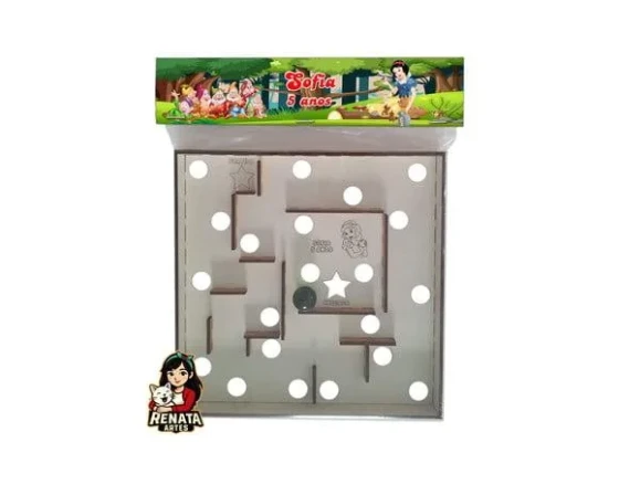 Labirinto Personalizado Lembrancinha Branca da Neve